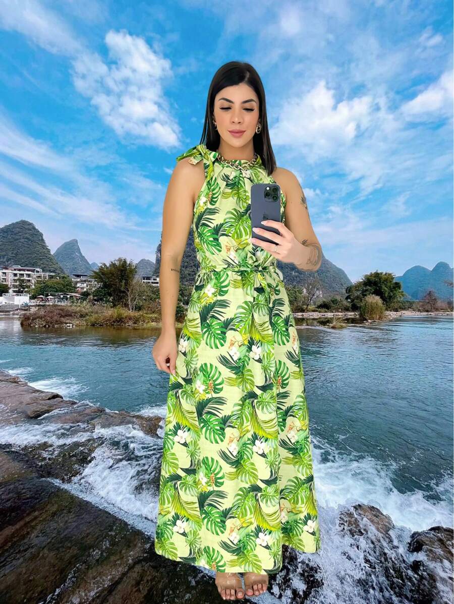 Women Dresses - Màu xanh Bạc hà - Xem 1