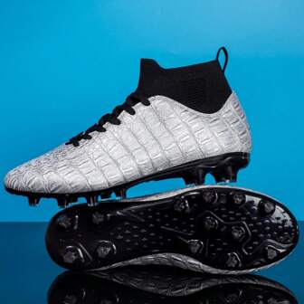 男士春秋高幫戶外舒適透氣減震防滑fg鞋釘專業比賽訓練足球鞋