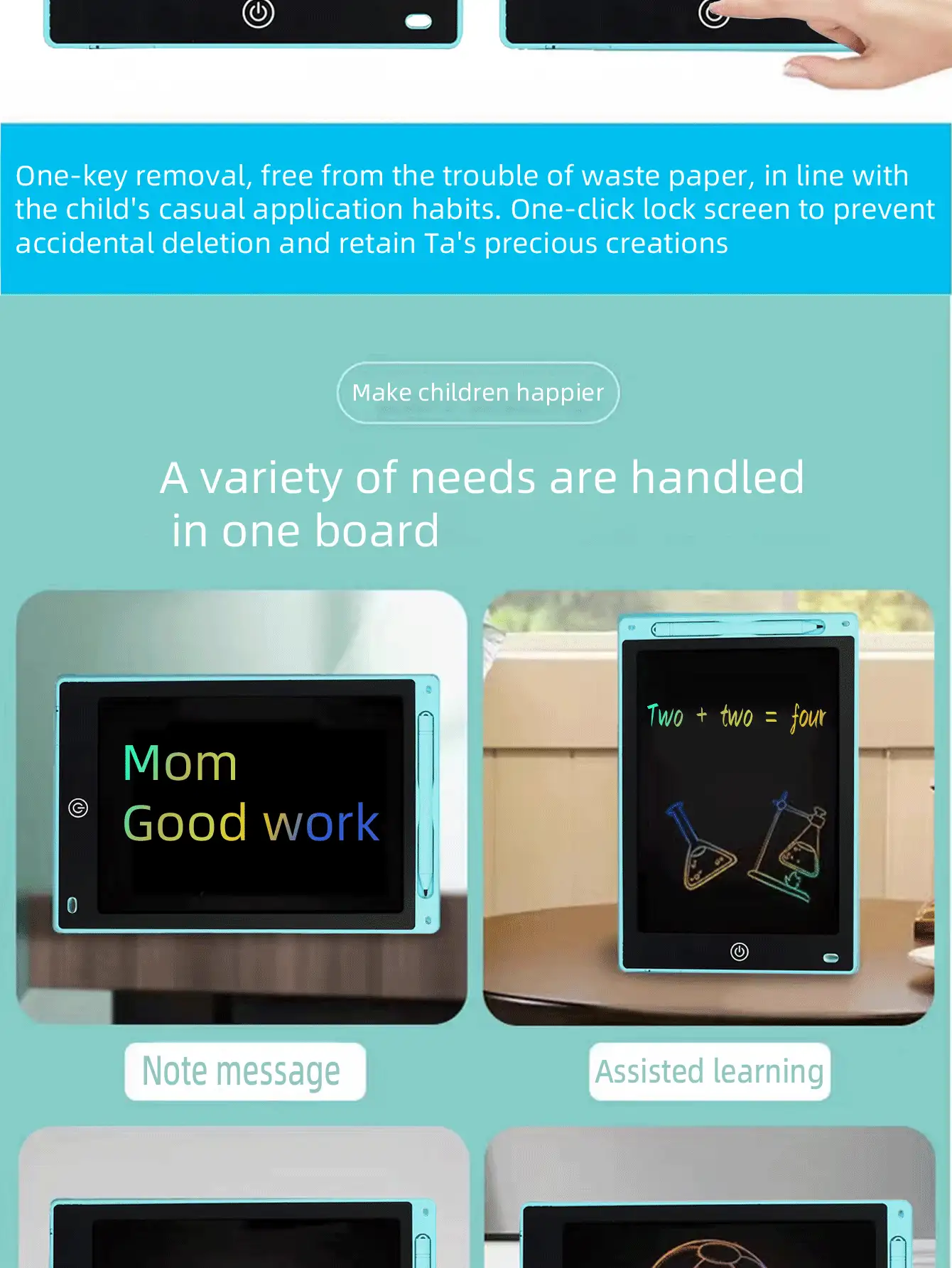 8.5英寸lcd寫字板,小尺寸兒童繪畫板,電子眼睛保護塗鴉手寫板