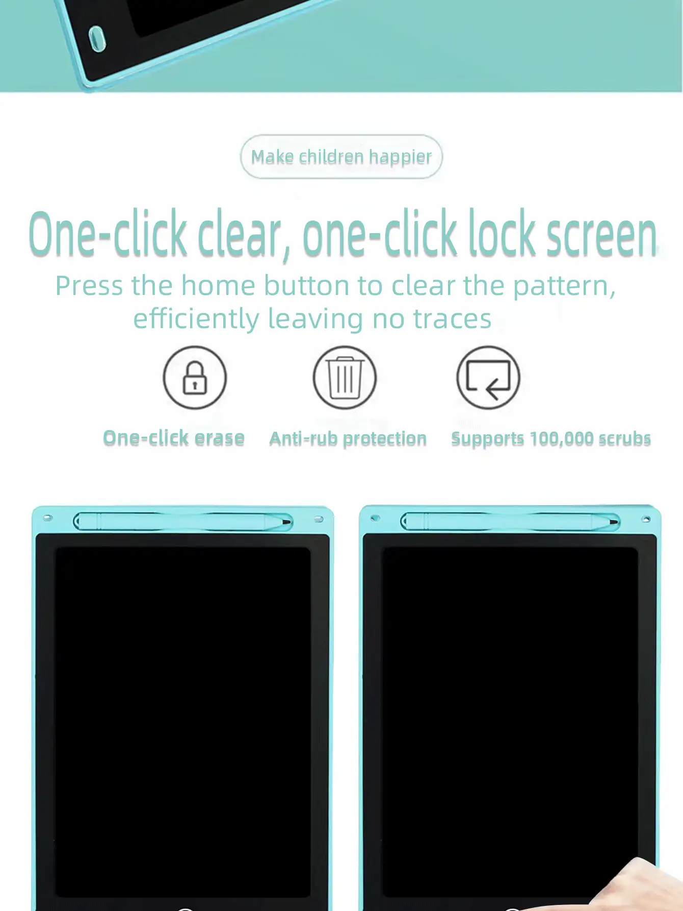 8.5英寸lcd寫字板,小尺寸兒童繪畫板,電子眼睛保護塗鴉手寫板