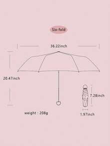 1入組超輕&迷你可折疊的雨傘,膠囊雨傘口袋雨傘,黑色膠水塗層防紫外線太陽雨傘,簡單設計雨具,太陽&雨雨傘 - 淡紫色 - 查看 8