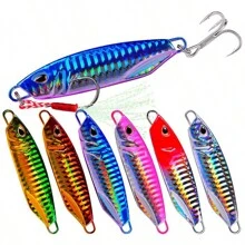 1PC 10g/15g/20g/30g/40g/50g Laser Jig Japan DUO Metal Jig Fishing Bait Slow Jig Lead Fishing Lure Artificial Jigging - Green - View 3