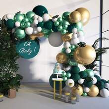 100 Piezas De Globos De Látex Metalizado De 5 Pulgadas Para Decoración De Fiesta - Verde - Ver 3