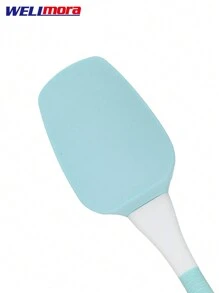 Pala De Silicona Para Repostería - Antiadherente Y Resistente A Altas Temperaturas - Mango De Plástico Antideslizante - Espátula Para Untar Aceites Aderezos O Mermeladas (25.5 cm) - verde menta - Ver 2