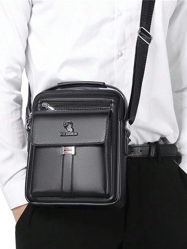New Fashion Large Capacity Retro Men's Shoulder Bag Business Bag Pu Leather Messenger Bag Zip Crossbody Bag Sling Bag Side Bag Commute Holiday Essentials Lightweight Carry On Gift For Father Husband Square Bags Square Bags Square Bag Summer Gifts For Boyfriend Men Gifts Fathers Day Gifts College Bag Dad Sling Bag For Man Man Bag Cross Body Bag Side Bag Back To School Students School Supplies Fall Bag For Man Cylinder Bag Old Money Halloween Christmas