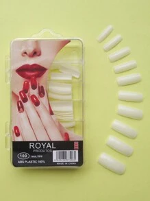 Press On Nails - trắng - Xem 1
