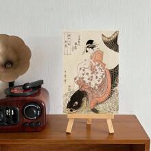 10 件/包 日本複古牆壁拼貼套件,塗鴉海報卡明信片留言卡美學油畫和照片適合青少年女孩男孩和學生宿舍 - 完美的牆壁藝術書桌裝飾攝影道具 - 彩色 - 查看 3