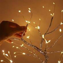1/2 Đèn cây cảnh để bàn, Đèn cây nhân tạo LED DIY, Đèn ngủ chạy bằng pin/USB để trang trí phòng, Trang trí nhà cửa, Phòng ngủ, Đám cưới, Giáng sinh, Quà tặng ngày lễ, Halloween - 108 cây ánh đèn ấm áp - Xem 2