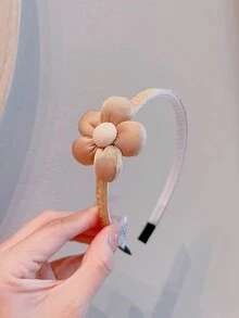 3入組復古花卉圖案髮帶 - 棕色 - 查看 3