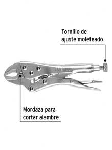 Pinza De Presion 5 Mordaza Curva Pretul PP-5C - Plateado - Ver 2