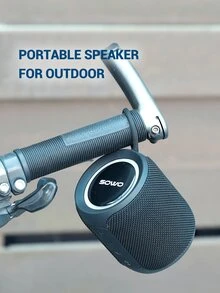 SOWO 便攜式無綫音箱,①無線
②無鋼圈IP67防水音箱帶超低音,16W濃密卷翹,更長播放時間,便攜音箱適合派對海灘野營,藍色的 - 藍色 - 查看 5