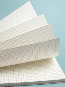Cuaderno Espiral A5 Con Cubierta Transparente Mate, Líneas Y Cuadrícula (80 Hojas) Para Estudio Y Trabajo - Beis - Ver 8