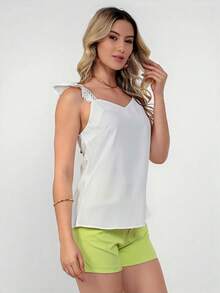Women Tank Tops & Camis - 白色 - 查看 6