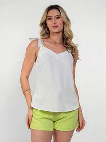 Women Tank Tops & Camis - 白色 - 查看 5