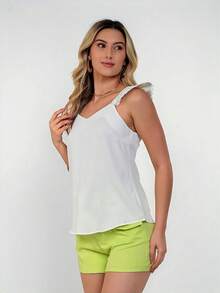 Women Tank Tops & Camis - 白色 - 查看 8