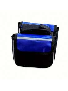 1入組通用自行車包，防水自行車包，自行車車把包，自行車收納包，公路自行車車架袋包，自行車配件（藍色）運動包運動包