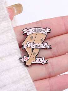 Street 1 件可爱字母和腿部设计胸针围巾夹，适合日常穿着情人节别针用于衣服包魅力学校 Kpop 背包教师用品包饰可爱办公室配件衬衫夹克珠宝圣诞节万圣节秋冬配饰，适合青少年、青年、男士、休闲、户外、运动、度假、毕业礼物、生日、日常穿着衣服别针有趣的教师礼物服装配饰 - 彩色 - 查看 4