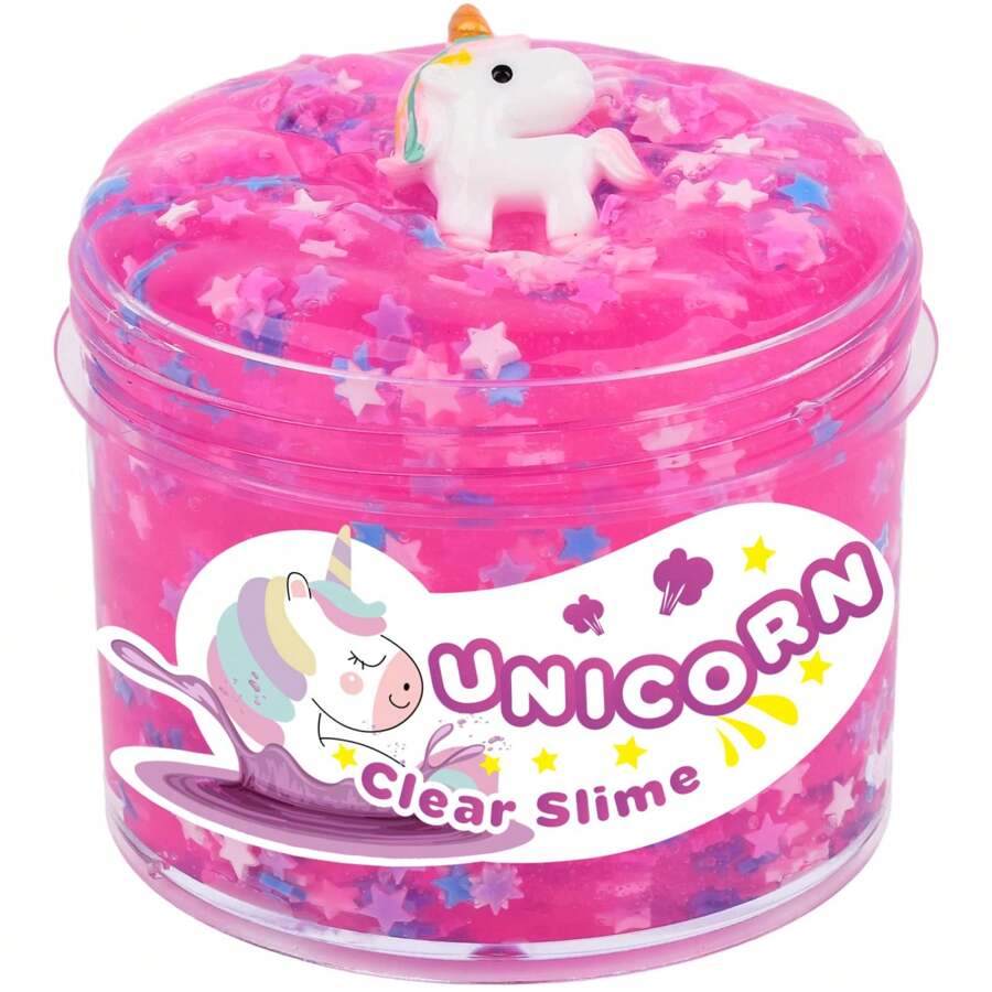 120ml紫色粉色透明爆米花果凍氣泡星香味美味又好玩,不黏手爆炸樂diy氣泡泥,適合男女生日派對禮物,伸縮大泥體感玩具 - 淡紫色 - 查看 1