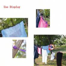 1 Miếng 1.8m Đa chức năng Có thể thu vào Dây phơi quần áo Đến 3.6m In Đen - màu đen - Xem 4