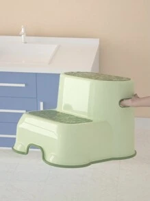Doodle Step Stool - Bathroom Anti-Slip Weight Bench For Toilet Training Kids, Sink Booster Step Stool For Foot And Leg Support - Green - View 5