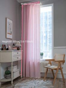 Pink Tassel Curtains For Bedroom - Pink - View 3