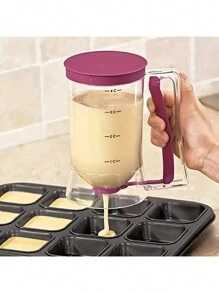 1pc Batter Separator And Dispenser With Precise Measurements, Handheld Cupcake Batter Funnel, Baking Tool For Perfect Cakes, Kitchen Gadget Accessory Home Appliances Accessories Gadgets Tools Christmas Stuff Cooking Christmas - View 2