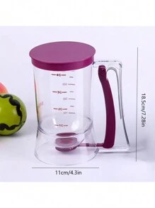 1pc Batter Separator And Dispenser With Precise Measurements, Handheld Cupcake Batter Funnel, Baking Tool For Perfect Cakes, Kitchen Gadget Accessory Home Appliances Accessories Gadgets Tools Christmas Stuff Cooking Christmas - View 6
