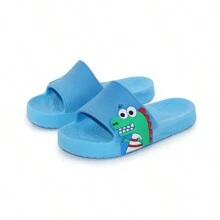 Chinelo Dinossauro Dino Chinelo  Infantil Leve Confortável S/T - Azul - Visão 1