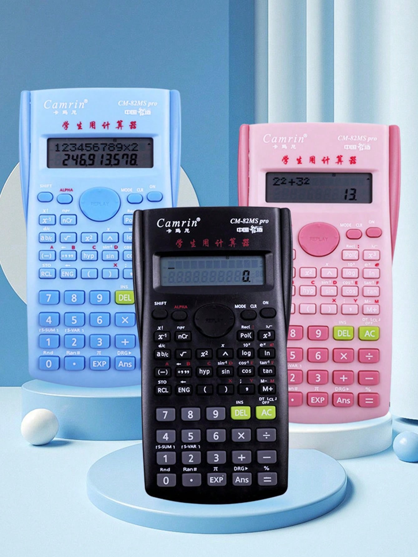 Calculatrice Scientifique Portable - Gros Boutons, écran LCD - Pour étudiants, Bureau