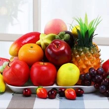 6入組仿真紅蘋果水果裝飾,家居廚房用餐桌裝飾,派對攝影道具 - 6個紅蘋果 - 查看 8