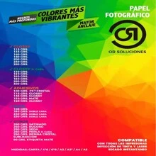 100 Sheets Glossy Photo Paper 160gr. Letter. - 白色 - 查看 1