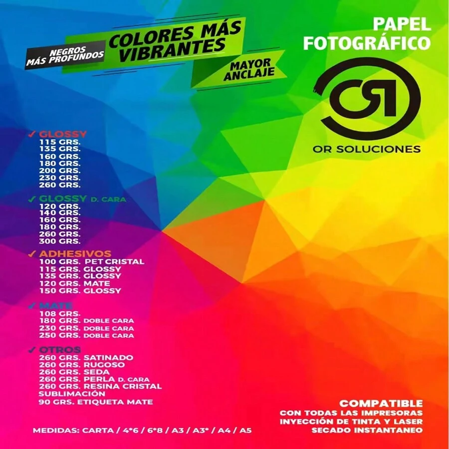 100 Sheets Glossy Photo Paper 160gr. Letter. - 白色 - 查看 1