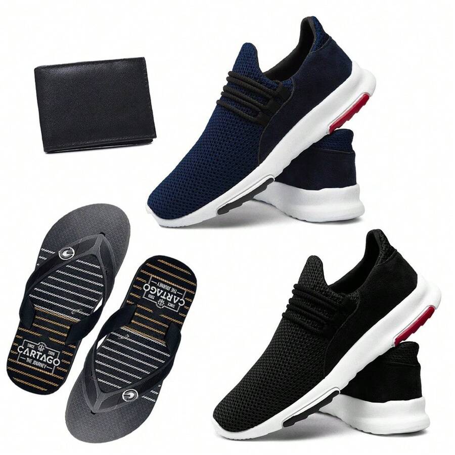 Men Road Running Shoes - 黑色 - 查看 1