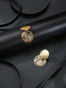 Bông tai lủng lẳng - Vàng - Xem 3