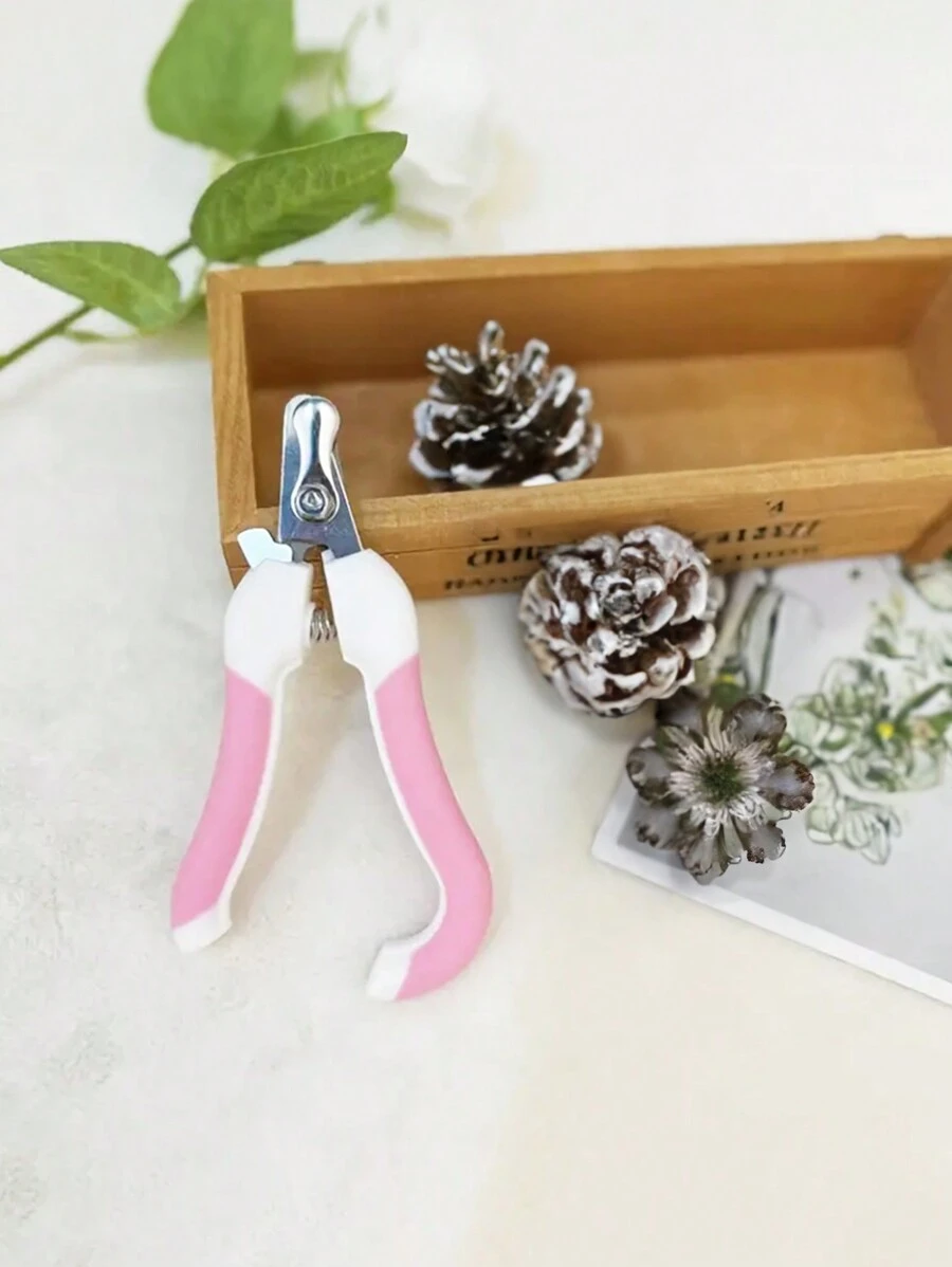 1入組粉白色不鏽鋼指甲刀,方便輕鬆的清潔和美容 - 粉色 - 查看 1