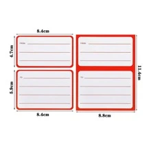 Self-Adhesive Shipping Label Stickers, Convenient For Postage Boxes, Envelopes, Shipping Labels - Red and White - View 3