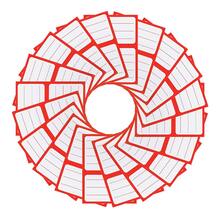 Self-Adhesive Shipping Label Stickers, Convenient For Postage Boxes, Envelopes, Shipping Labels - Red and White - View 4