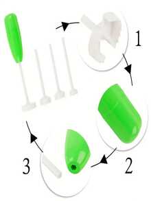 1 Set/lot Multifunctional Plastic Fruit & Vegetable Core Remover Kitchen Tool Set - green and white - View 5
