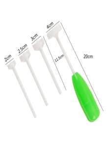 1 Set/lot Multifunctional Plastic Fruit & Vegetable Core Remover Kitchen Tool Set - green and white - View 4