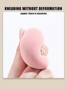 baopinger 2 Pink Makeup Sponge Puffs, No Powder Absorption, Can Be Used Wet Or Dry,Makeup,Cheap,Room Decor,Vanity,Travel,Bedroom,Makeup Accessories,Puff,Makeup Blender,Powder Puff,Makeup Sponge,Cheap,Stocking Stuffers,Makeup,Makeup Tools,Cheap Stuff,Gifts,Gifts For Women,Christmas Gifts - Pink - View 3