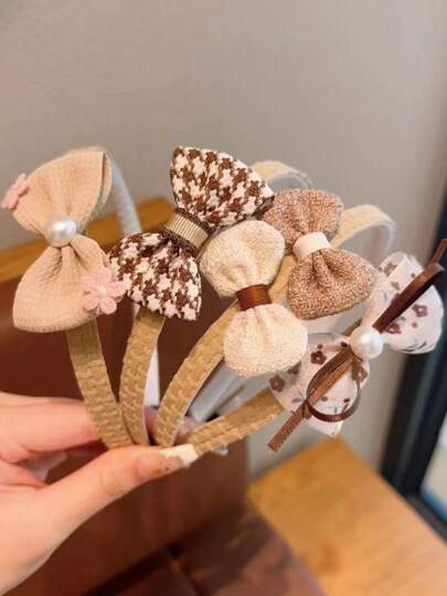 4入組可愛蝴蝶結裝飾頭飾