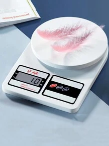 Cân điện tử nhà bếp bằng nhựa 1 cái - trắng - Xem 1