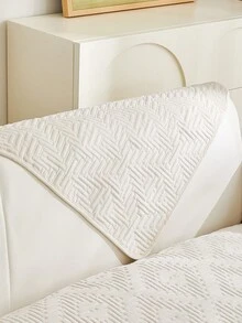 1入組彈性鬆緊帶沙發套,刺繡設計,防滑,適用於1-4座位沙發,全季節適用