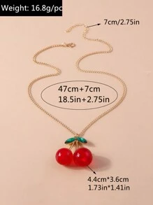 Set Kalung - Merah - View 9