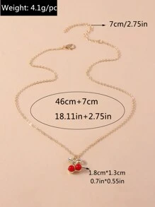 Set Kalung - Merah - View 6
