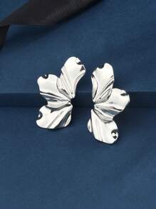 1 Paire De Boucles D'oreilles À Stud Style Ancien À Fleur Et Pétale Pour Femme, Parfaites Pour Les Fêtes Et Les Festivals