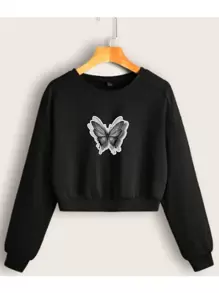 Men Sweatshirts - 黑色 - 查看 1