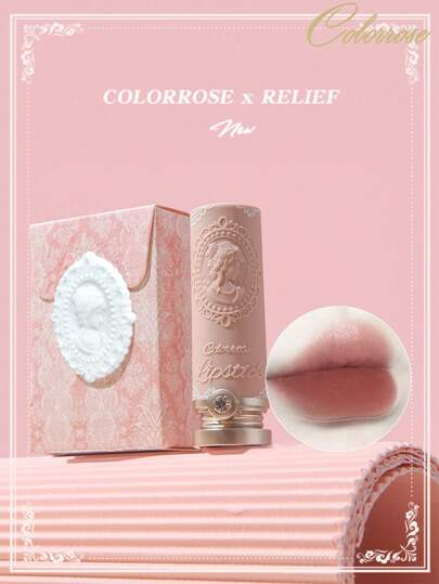 COLORROSE 哑光亮泽唇膏，超亮泽唇膏，高显色度唇膏，滋润奶油配方，肉桂蜂蜜茶香