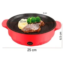 Sarten Electrico Antiadherente 110V Multiusos - Negro - Ver 2