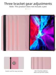 1 Ốp lưng bảo vệ máy tính bảng nhiều góc xoay 360 độ màu trơn tương thích với iPad Mini 1/2/3/4/5/6/Mini 7/9.7/10.2/10.5/Air 4/Air 5/10/10.9/Pro 11 inch/Air 11 (M2)/Pro 11 (M4)/2024/IPad Air 11 inch (M3) 2025/IPad (A16) 11 inch thế hệ thứ 11 năm 2025, vị trí lỗ có thể thay đổi tùy theo kiểu máy - Hồng - Xem 5